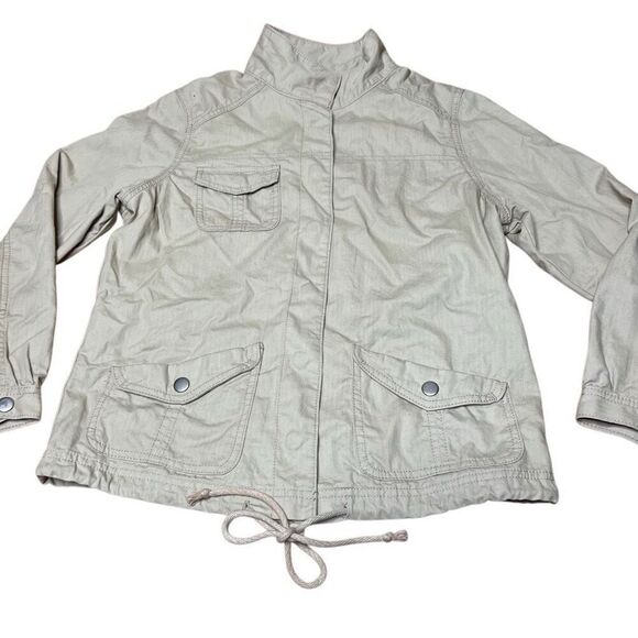 Y2K Levi’s Khaki Button Down Jacket Medium - Picture 4 of 9